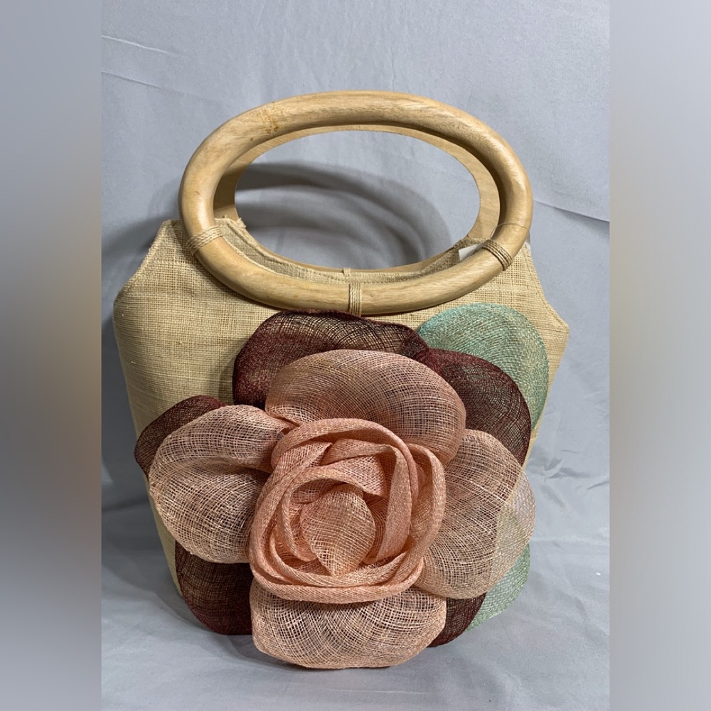 New Natural tan rose green bag  handbag purse SS412s2